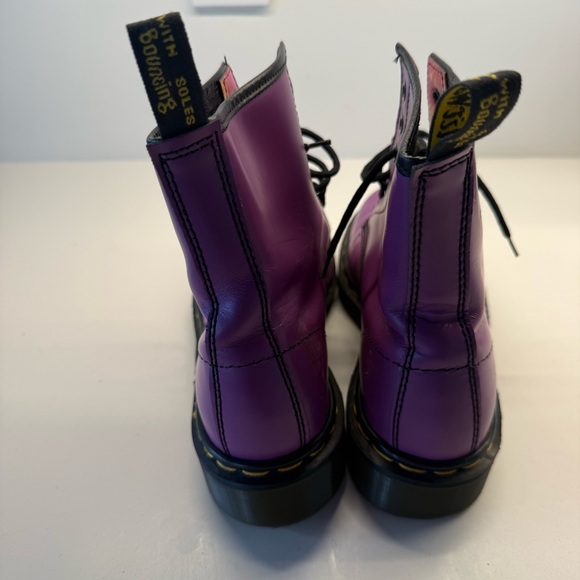 Dr. Martens Vintage Purple Leather Boots - Made in England - Picture 3 of 4